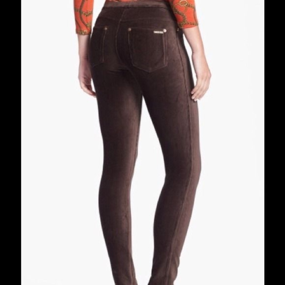 MICHAEL KORS brown corduroy leggings size small